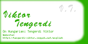 viktor tengerdi business card